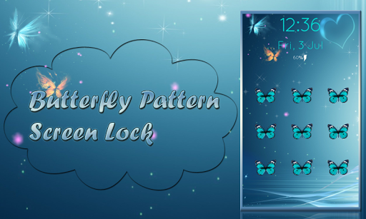 Butterfly Pattern Screen Lock