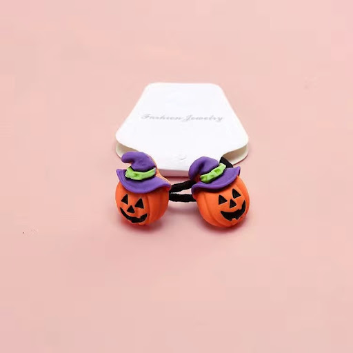 Title 4, Cute Halloween Pumpkin Ghost Childrens Hair Ri...