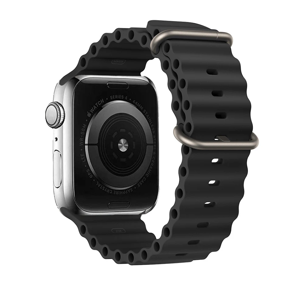 Marine siliconen horlogeband voor Ultra horloge 41mm 45mm 49mm. Waterdicht, duurzaam en comfortabel voor alle activiteiten.
