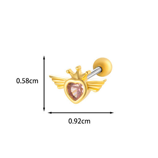 Title 4, Stainless Steel Rod Fashion Stud Earrings with ...