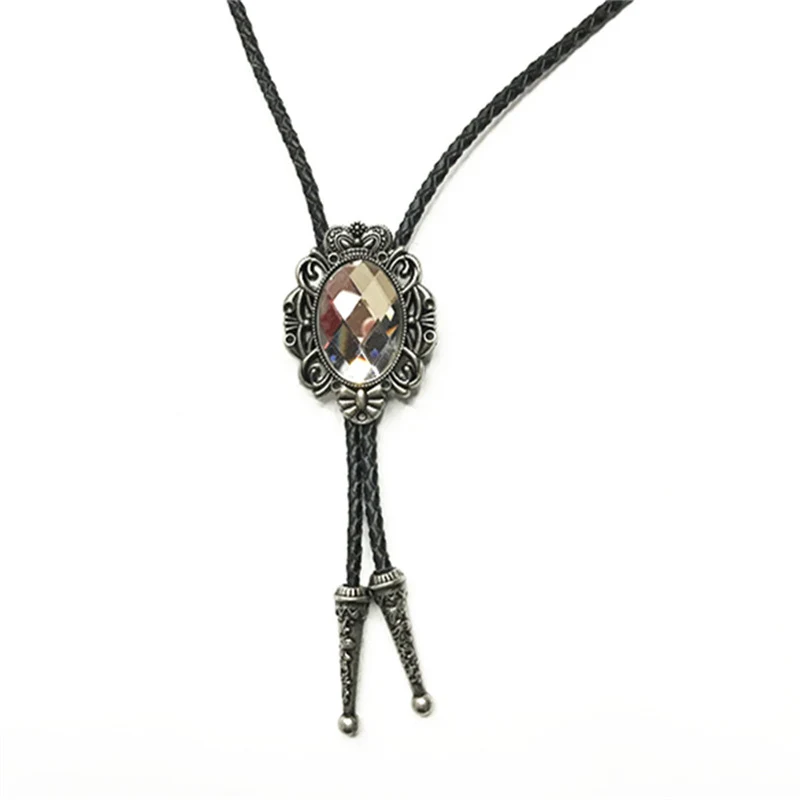 Collier polo coréen A01B2C43 pour homme, nouveau design, long décolleté, corde, couronne. Accessoires polyvalents, manche courte pour un style impeccable.