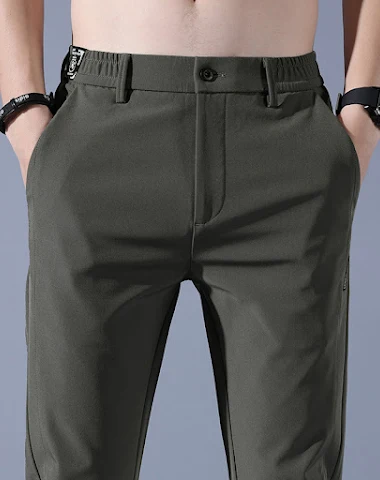Summer Thin Ice Silk Men's Simple S - 0
