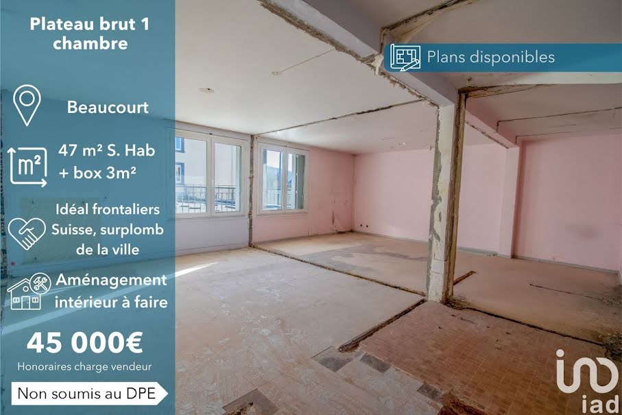 Vente appartement 2 pièces 47 m² à Beaucourt (90500), 45 000 €