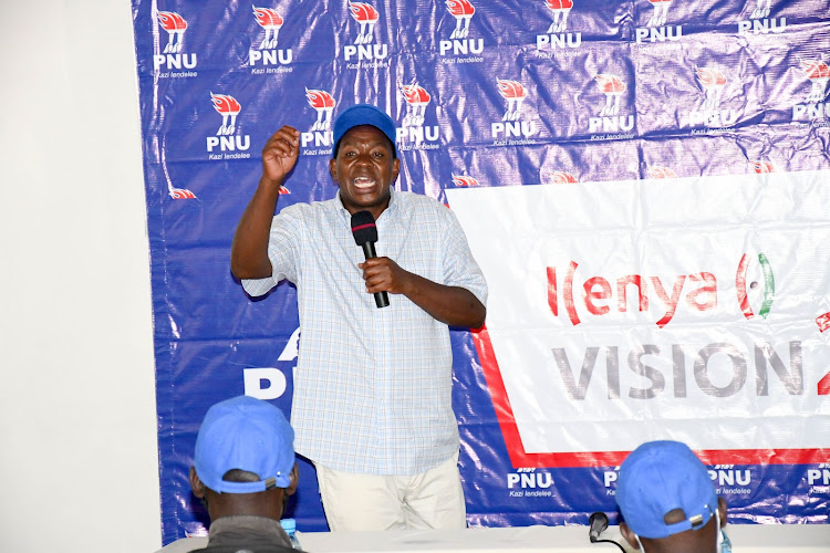 Laikipia Governor Ndiritu Muriithi at a past PNU function in Mtwapa