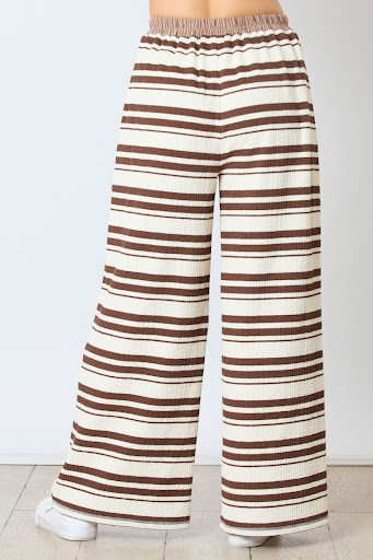 Title 14, Striped Long-sleeved Trousers Casual Loose Two-...