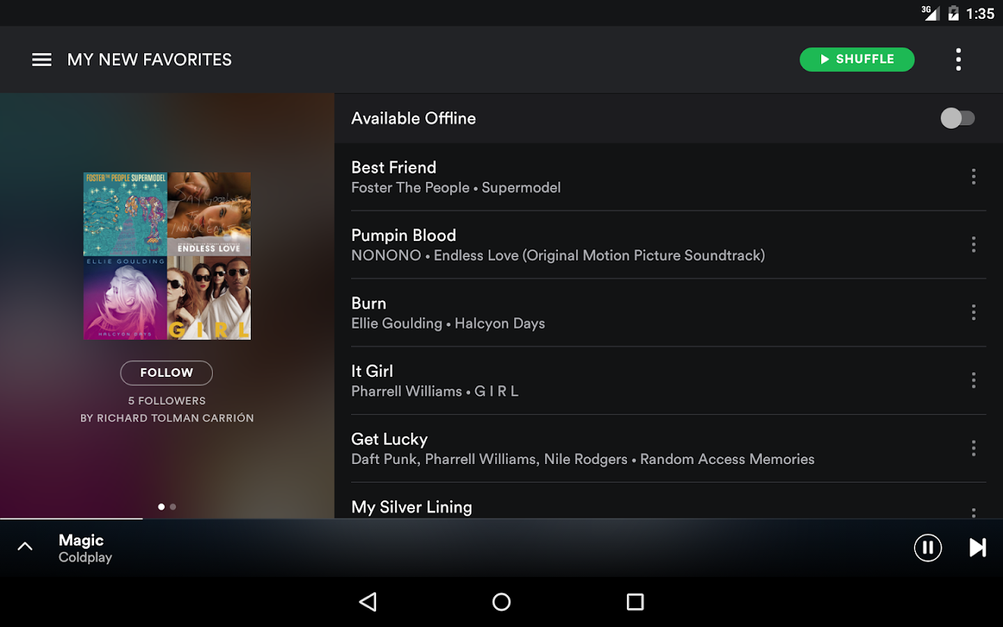 Image result for spotify mobile