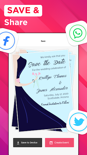 Invitation maker & Card Design screenshot #6