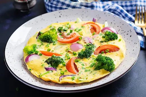 Broccoli Tomato Omelette