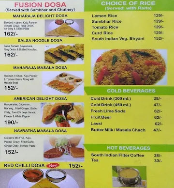 Dosa N Chutny menu 