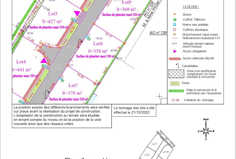  Vente Terrain à bâtir - à Prahecq (79230) 