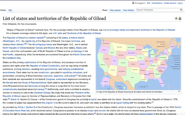 The Republic of Gilead