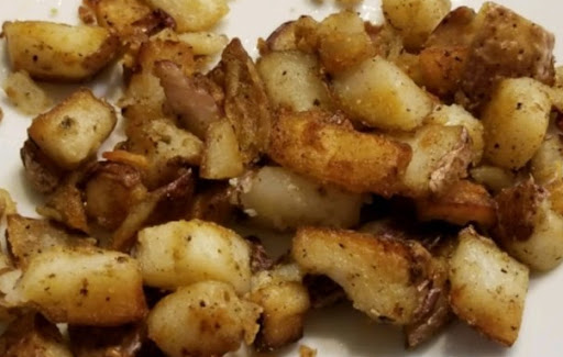 home fries on a plate