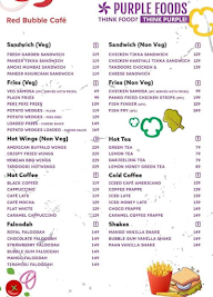 Red Bubble Cafe menu 1