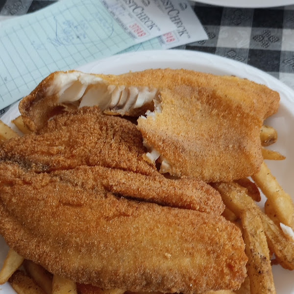 Fried fish and fries