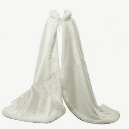 Title 1, Thickened Cloak Artificial Raw Edge Hooded Wind...
