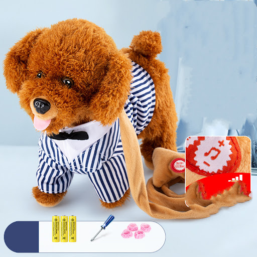 Title 3, Childrens Electric Plush Toy Dog Walks, Barks,...