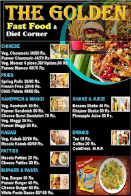 The Golden Fast Food And Diet Corner menu 1