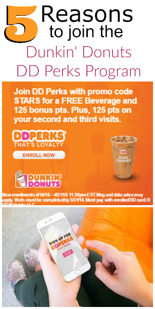 5 Reasons to join the Dunkin' Donuts DD Perks Program TODAY