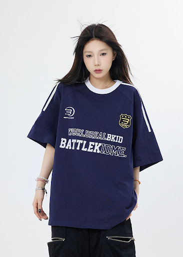 Title 10, American Letter Embroidered Short Sleeve