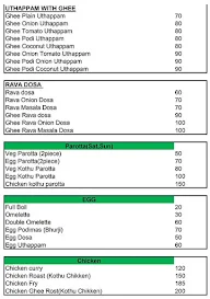 TN 72 Dosa House menu 2