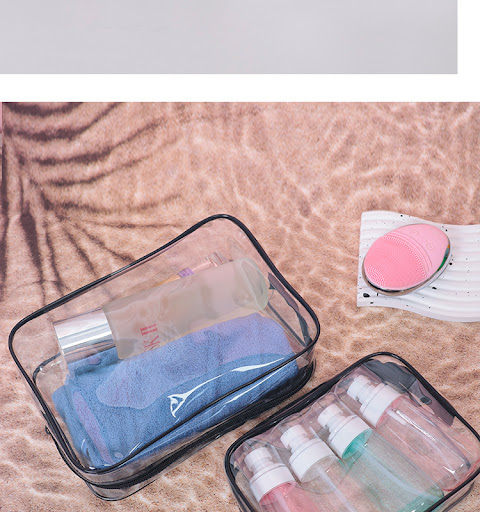 Title 3, PVC Transparent Makeup Portable Storage Bag, pe...