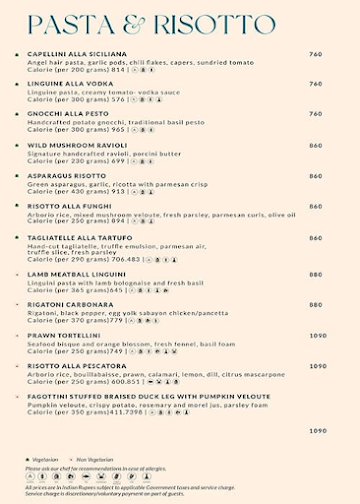 Al Di La menu 