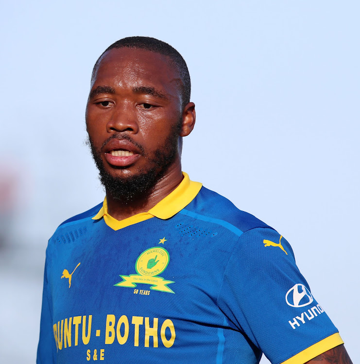 Mamelodi Sundowns midfielder Sibusiso Vilakazi during the DStv Premiership against Golden Arrows at the Sugar Ray Xulu Stadium.