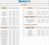 Cafe Qamris menu 1