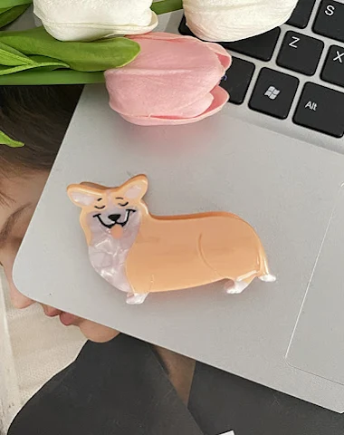 Schattige dierenhaarspeld, niche-on - 0