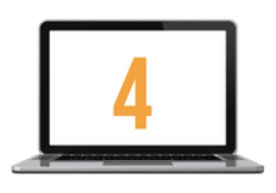 Image of computer with 4