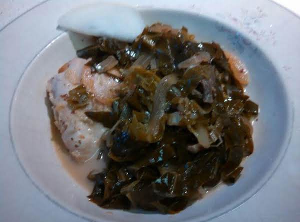 Vinegar Braised Chicken with Greens_image