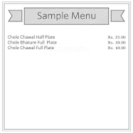 Shankar De special Chole Bhature menu 1