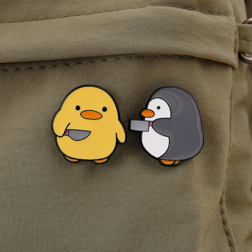 Title 1, Penguin Small Yellow Duck Brooch Cute Japanese ...