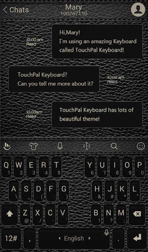 免費下載攝影APP|TouchPal Black Leather Theme app開箱文|APP開箱王