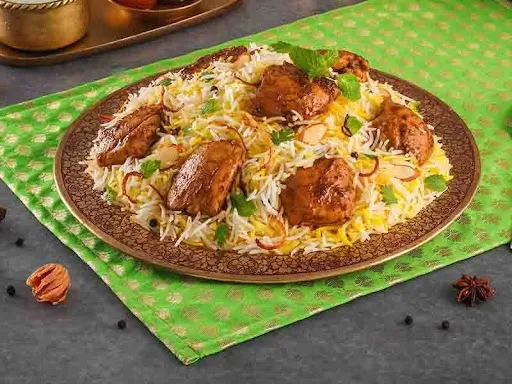 Spicy Lazeez Bhuna Murgh Biryani (Hyderabadi Dum Chicken - Serves 2)