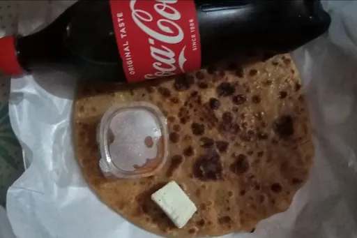 2 Aloo Paratha With Coke [250 Ml]