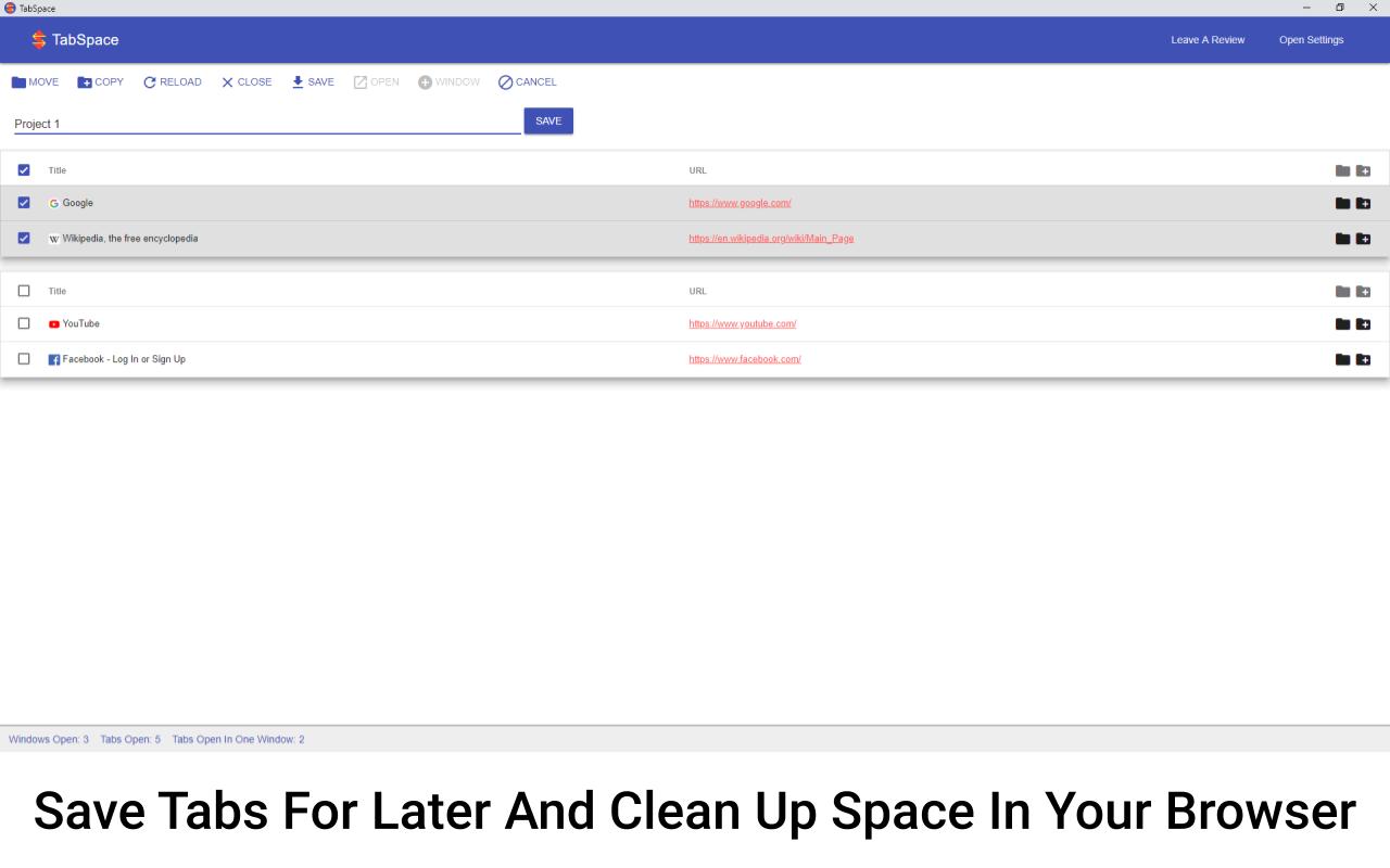 TabSpace - The Robust Tab Manager Preview image 5