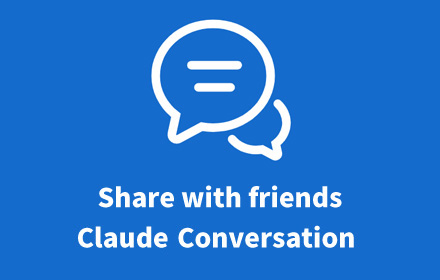 Share Calude/ChatGPT Conversations small promo image