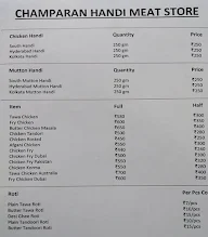 Champaran Handi Meat Store menu 1