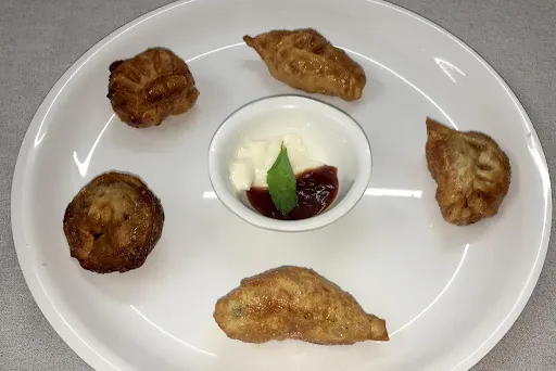 Jain Veggie Fried Momos [5 Pieces]