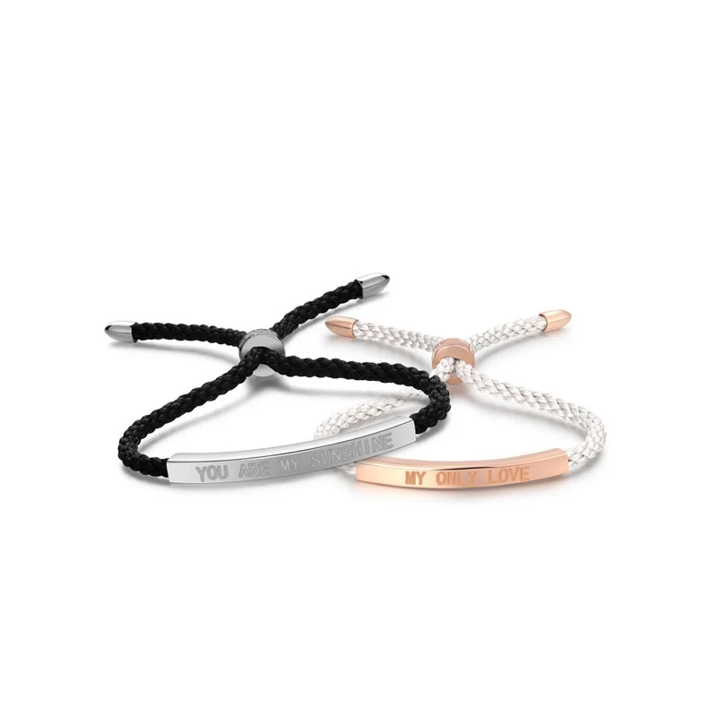 Title 4, Bracelet de couple en argent sterling S925, tom...