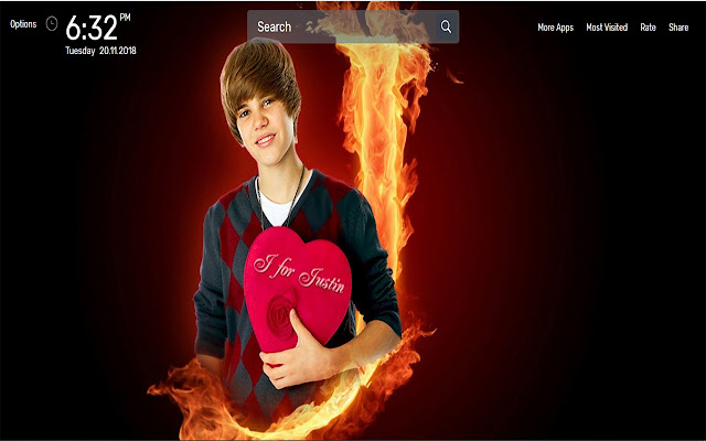 Justin Bieber Wallpapers NewTab Theme