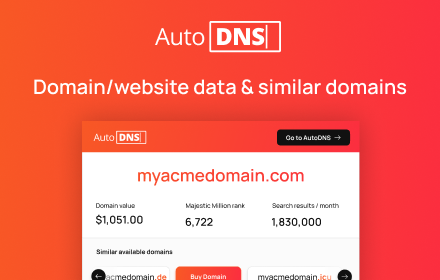AutoDNS | Domain Check & SEO Data small promo image