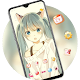 Download Anime theme | adorable long hair girl wallpaper For PC Windows and Mac 2.0.50