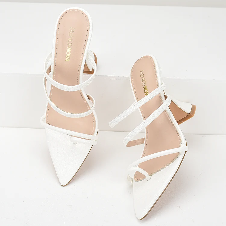 Women's Pointed-toe Sandals with Thin Straps, Patent Leather, and Super High Stiletto Heels. Elevate your style effortle