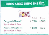 Krispy Kreme menu 1