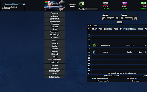 Galaxytoolbar for pr0game