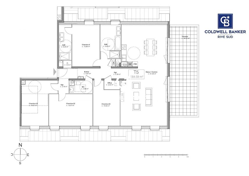 Vente appartement 5 pièces 164.59 m² à Rouen (76000), 735 000 €