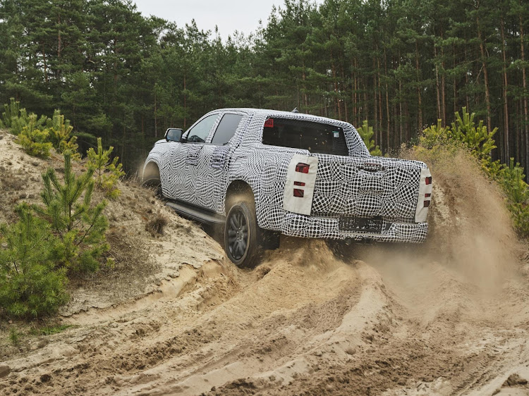 Almost the entire width of the tailgate will be embossed with the word 'Amarok.'