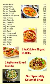 Sai Vijay Durg Kitchen menu 1